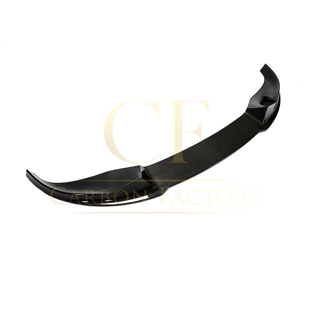 H-Style carbon fiber front splitter for BMW G05 X5 2018-2022, showcasing sleek aerodynamic design and high-quality material.