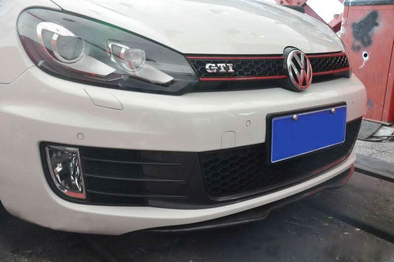 H1 Style Carbon Fibre Front Splitter for VW Golf MK6 GTI 08-13 - Carbon Factory