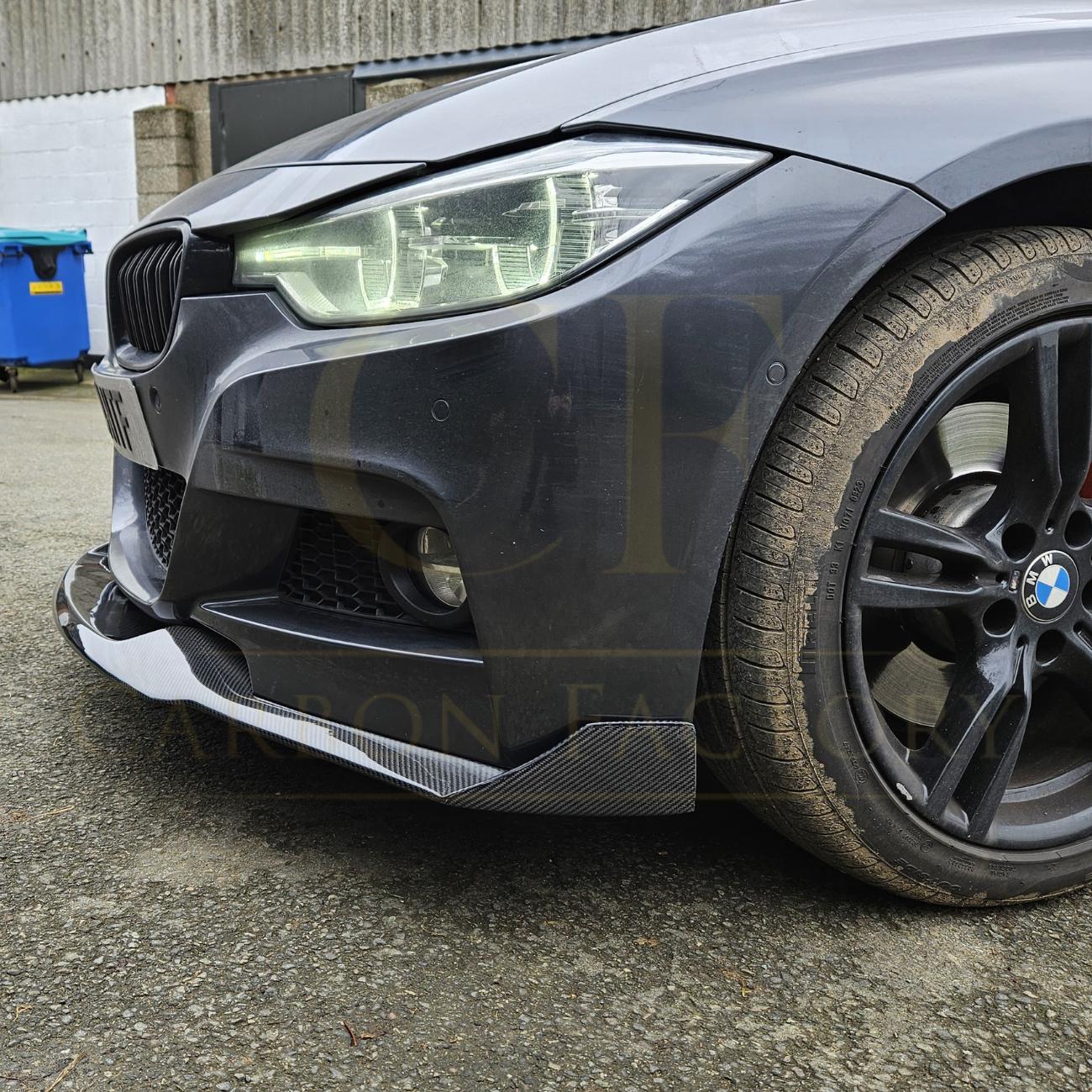 MAD Style Carbon Fibre Front Splitter for BMW F30 F31 3 Series M Sport 12-19 - Carbon Factory