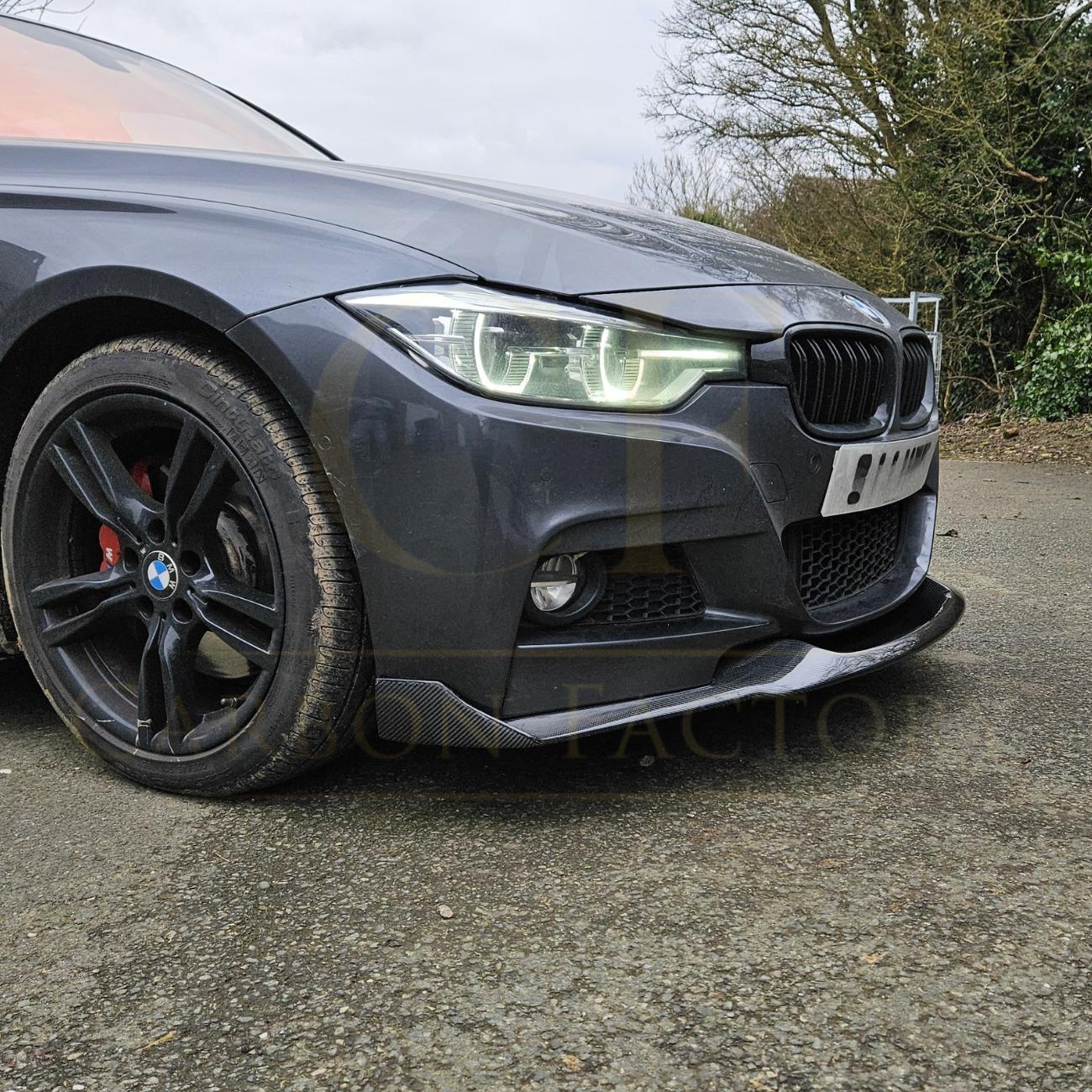 MAD Style Carbon Fibre Front Splitter for BMW F30 F31 3 Series M Sport 12-19 - Carbon Factory