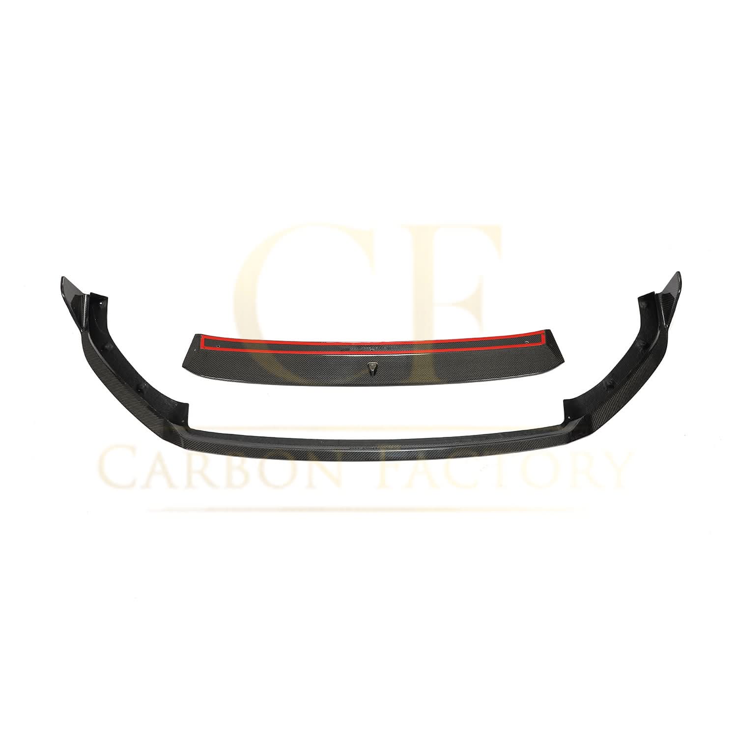 MK Style Carbon Fibre Front Splitter for VW Golf MK7.5 GTI 18-20 - Carbon Factory