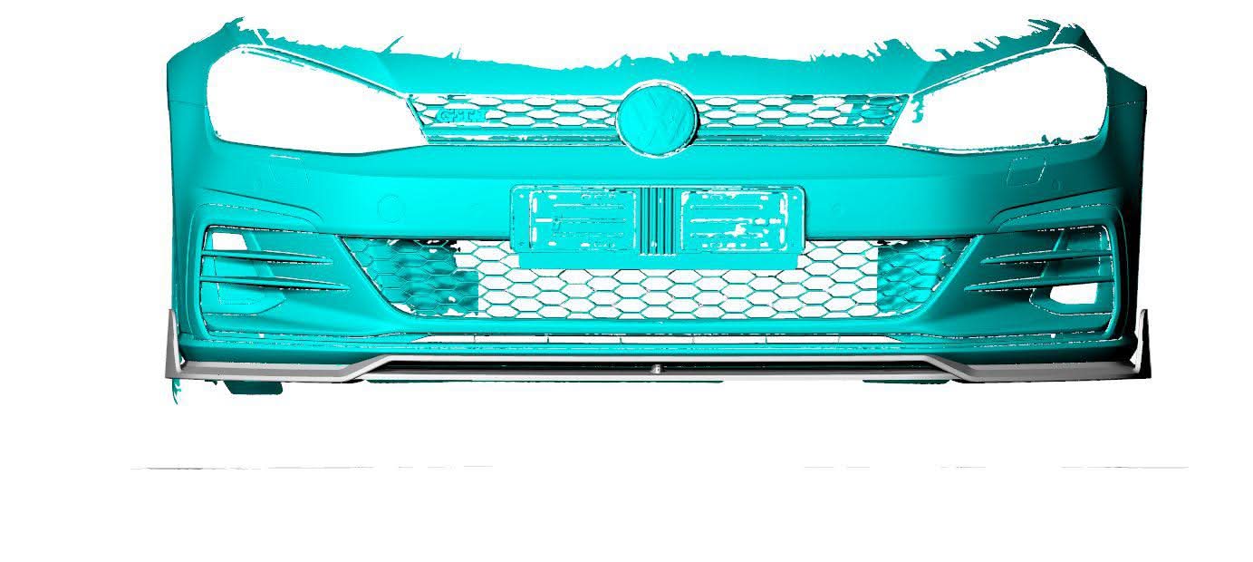 MK Style Carbon Fibre Front Splitter for VW Golf MK7.5 GTI 18-20 - Carbon Factory