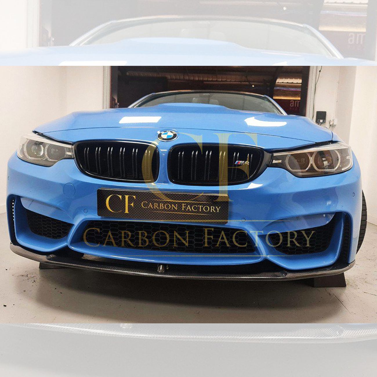 MP Style (Bottom Piece) Carbon Fibre Front Splitter Bottom for BMW F80 M3 F82 F83 M4 14-20 - Carbon Factory