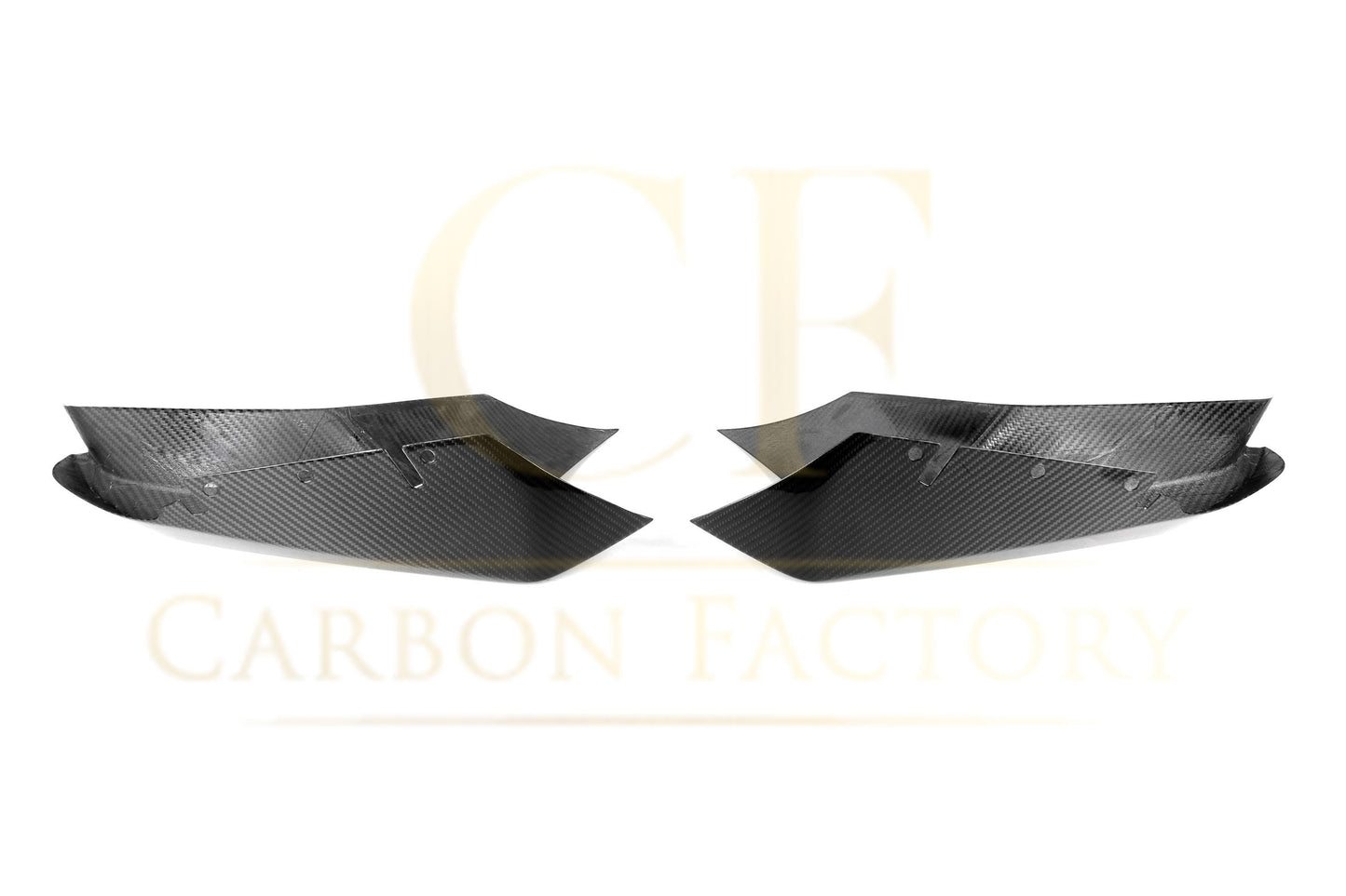 MP Style Carbon Fibre Front Splitter Covers for BMW F90 M5 Pre-LCI 17-20 - Carbon Factory