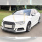 MP Style Carbon Fibre Front Splitter for Audi A3 Saloon S Line & S3 16-19 - Carbon Factory
