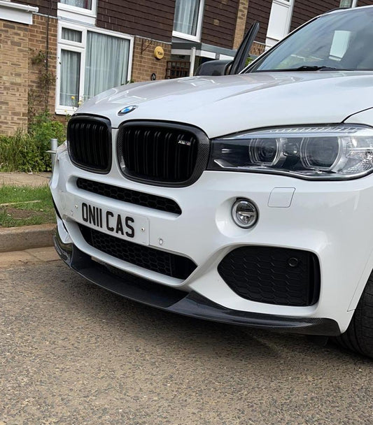 MP Style Carbon Fibre Front Splitter for BMW F15 X5 M Sport 14-18 - Carbon Factory