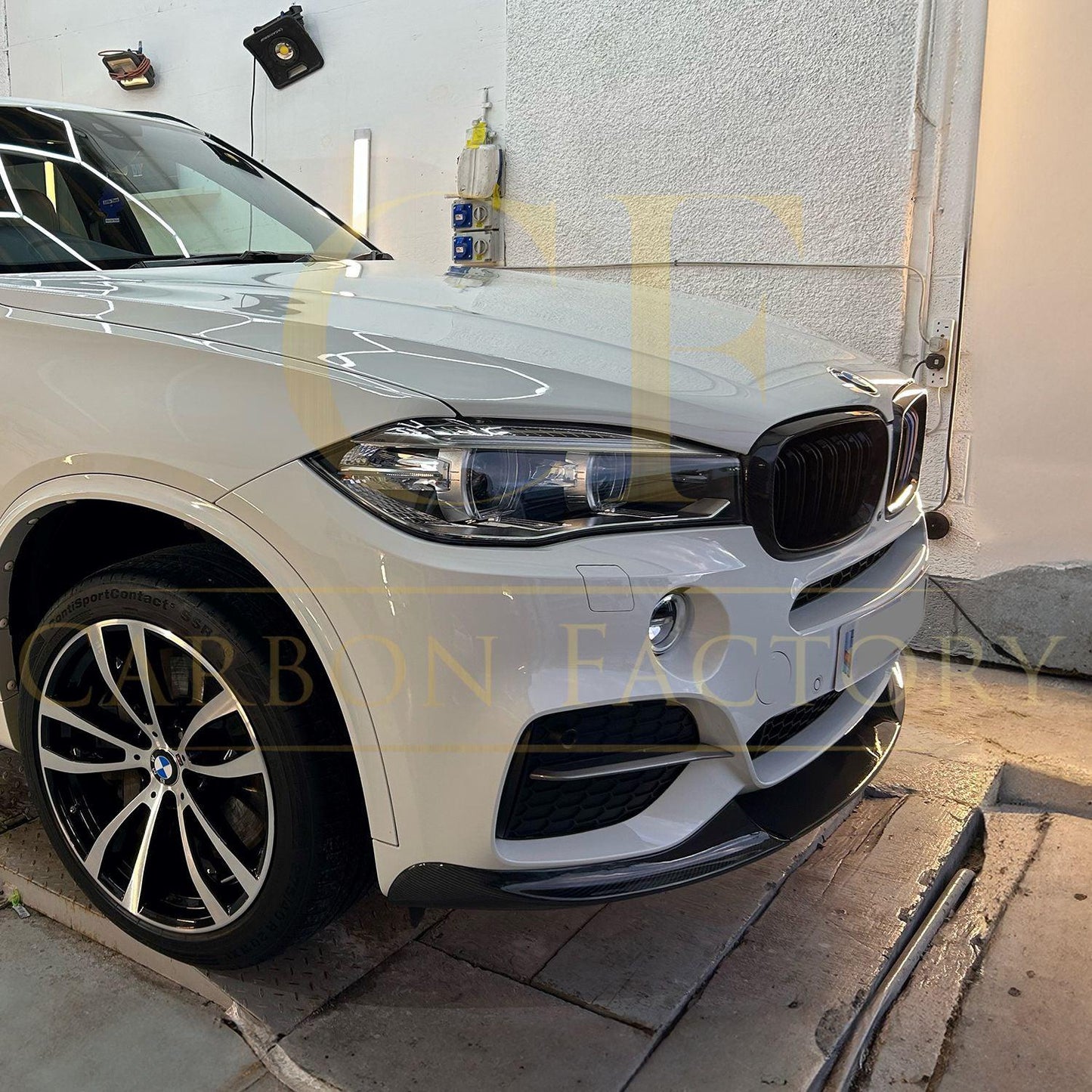 MP Style Carbon Fibre Front Splitter for BMW F15 X5 M Sport 14-18 - Carbon Factory