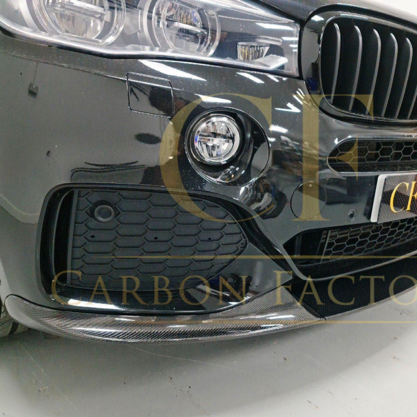MP Style Carbon Fibre Front Splitter for BMW F15 X5 M Sport 14-18 - Carbon Factory