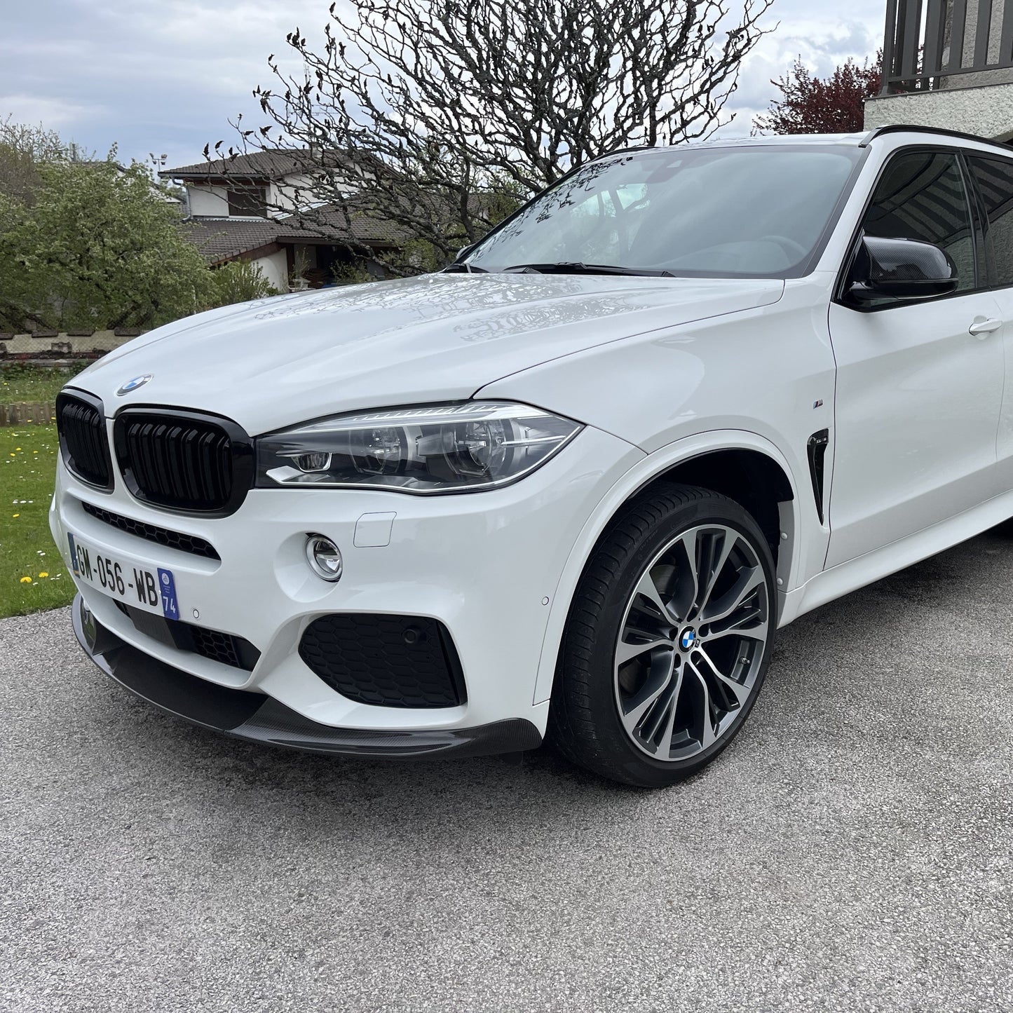 MP Style Carbon Fibre Front Splitter for BMW F15 X5 M Sport 14-18 - Carbon Factory