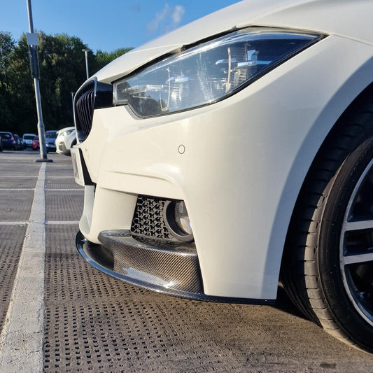 MP Style Carbon Fibre Front Splitter for BMW F30 F31 3 Series M Sport 12-19 - Carbon Factory