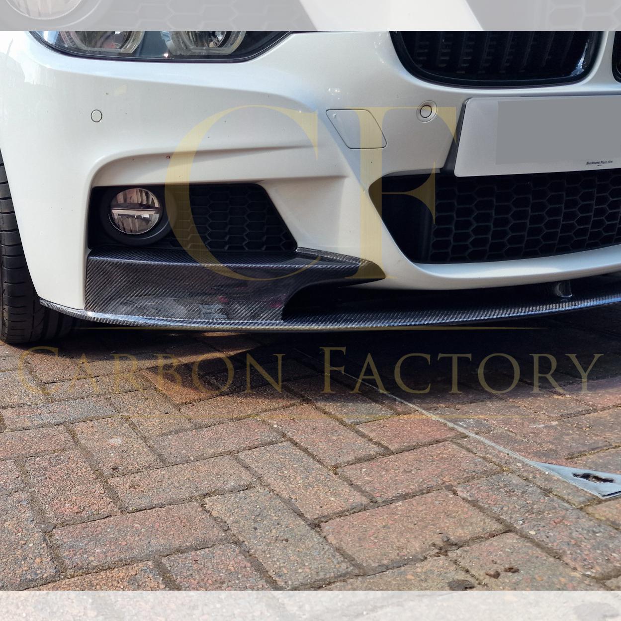 MP Style Carbon Fibre Front Splitter for BMW F30 F31 3 Series M Sport 12-19 - Carbon Factory