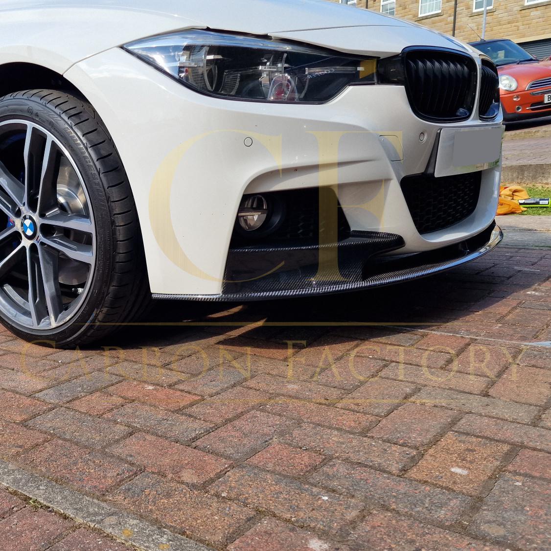 MP Style Carbon Fibre Front Splitter for BMW F30 F31 3 Series M Sport 12-19 - Carbon Factory