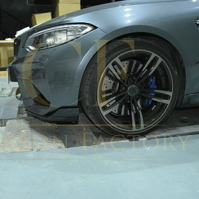 MP Style Carbon Fibre Front Splitter for BMW F87 M2 16-21 - Carbon Factory