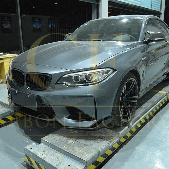 MP Style Carbon Fibre Front Splitter for BMW F87 M2 16-21 - Carbon Factory