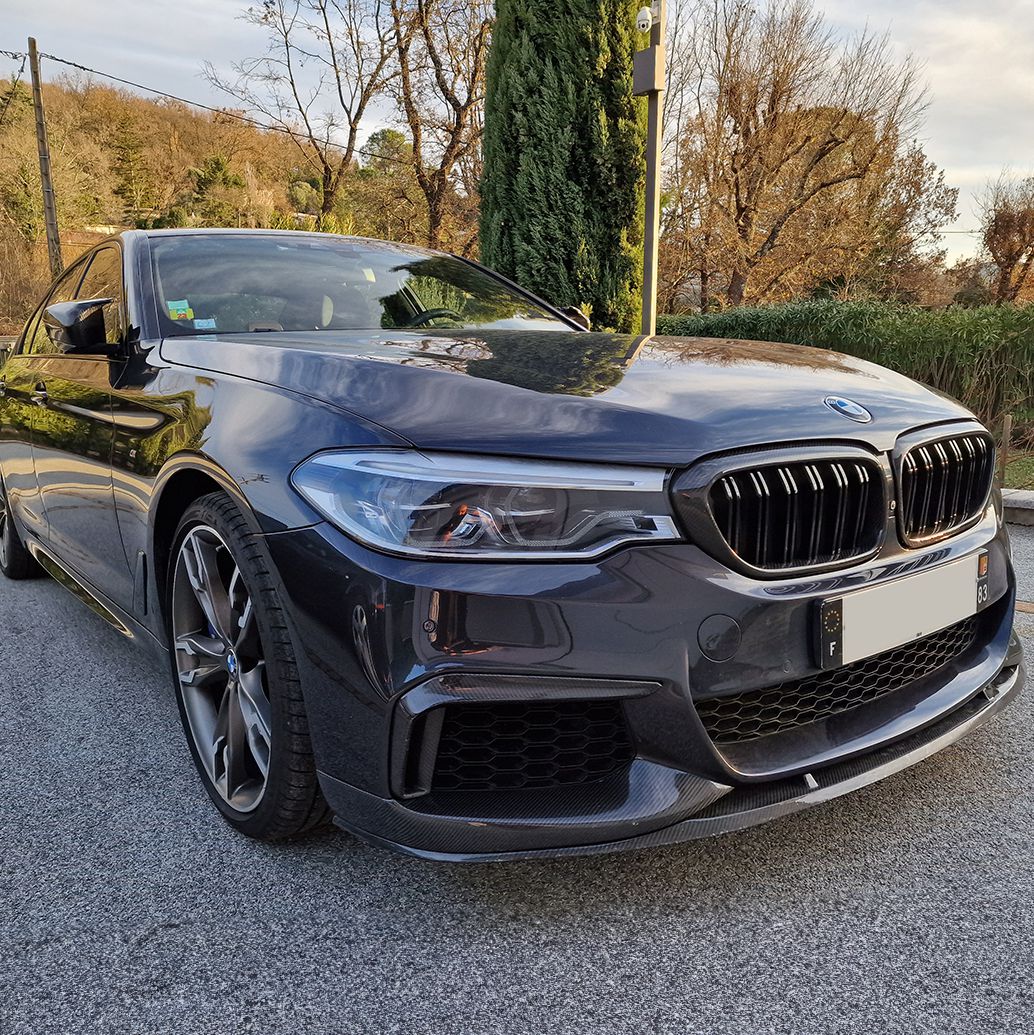 MP Style Carbon Fibre Front Splitter for BMW G30 5 Series M Sport 17-20 - Carbon Factory