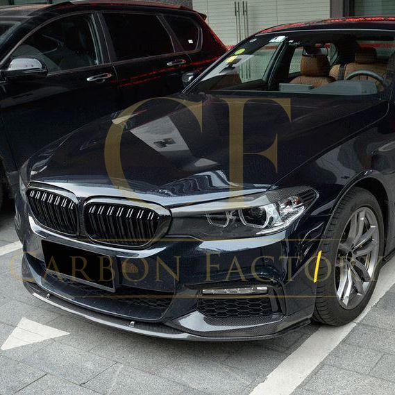 MP Style Carbon Fibre Front Splitter for BMW G30 5 Series M Sport 17-20 - Carbon Factory