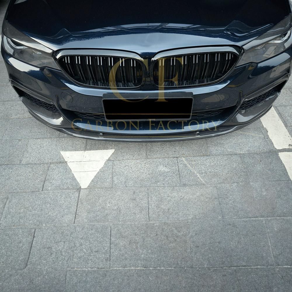 MP Style Carbon Fibre Front Splitter for BMW G30 5 Series M Sport 17-20 - Carbon Factory