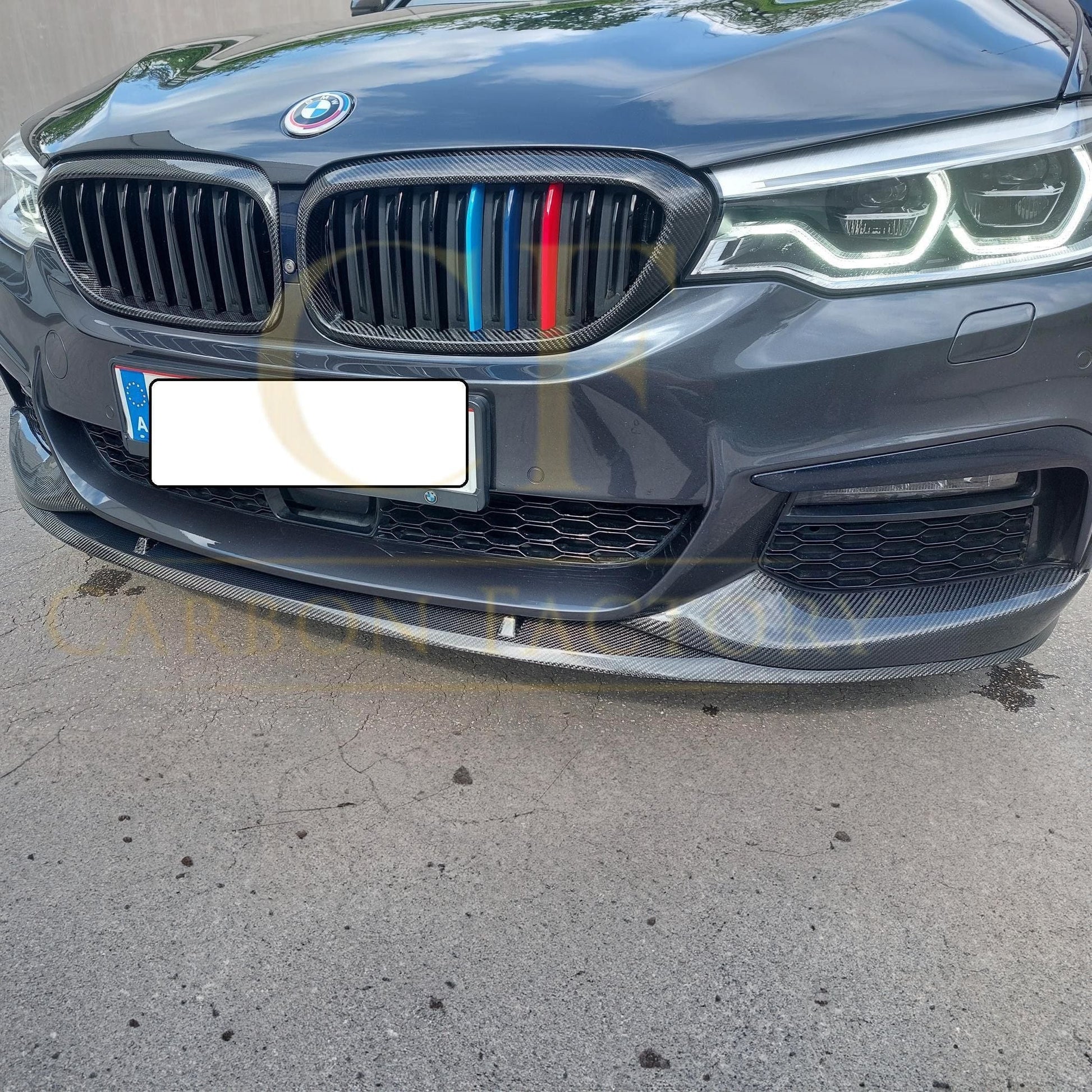 MP Style Carbon Fibre Front Splitter for BMW G30 5 Series M Sport 17-20 - Carbon Factory