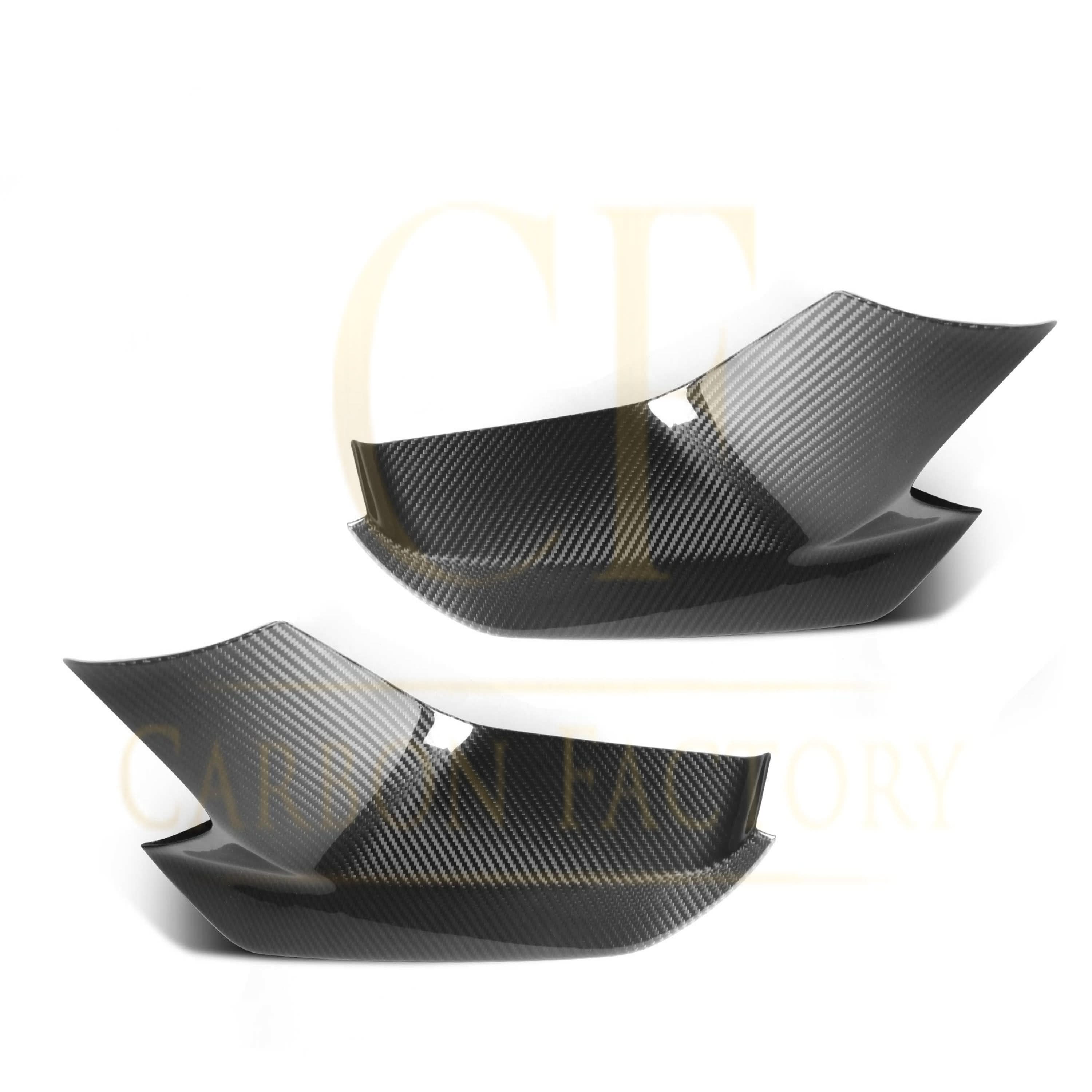 MP Style Carbon Fibre Front Splitter Covers for BMW F90 M5 Pre-LCI 17-20 - Carbon Factory