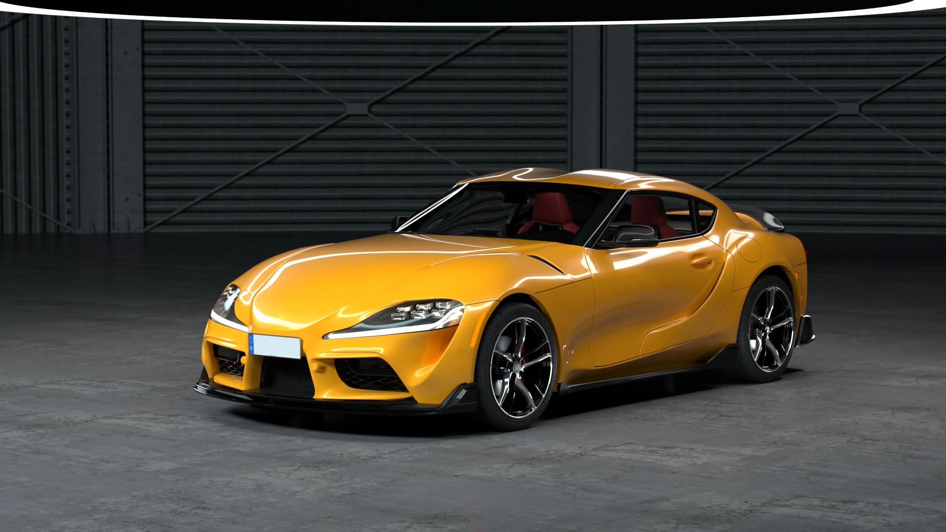 MZ Style Carbon Fibre Front Splitter for Toyota A90 Supra 19-Present - Carbon Factory