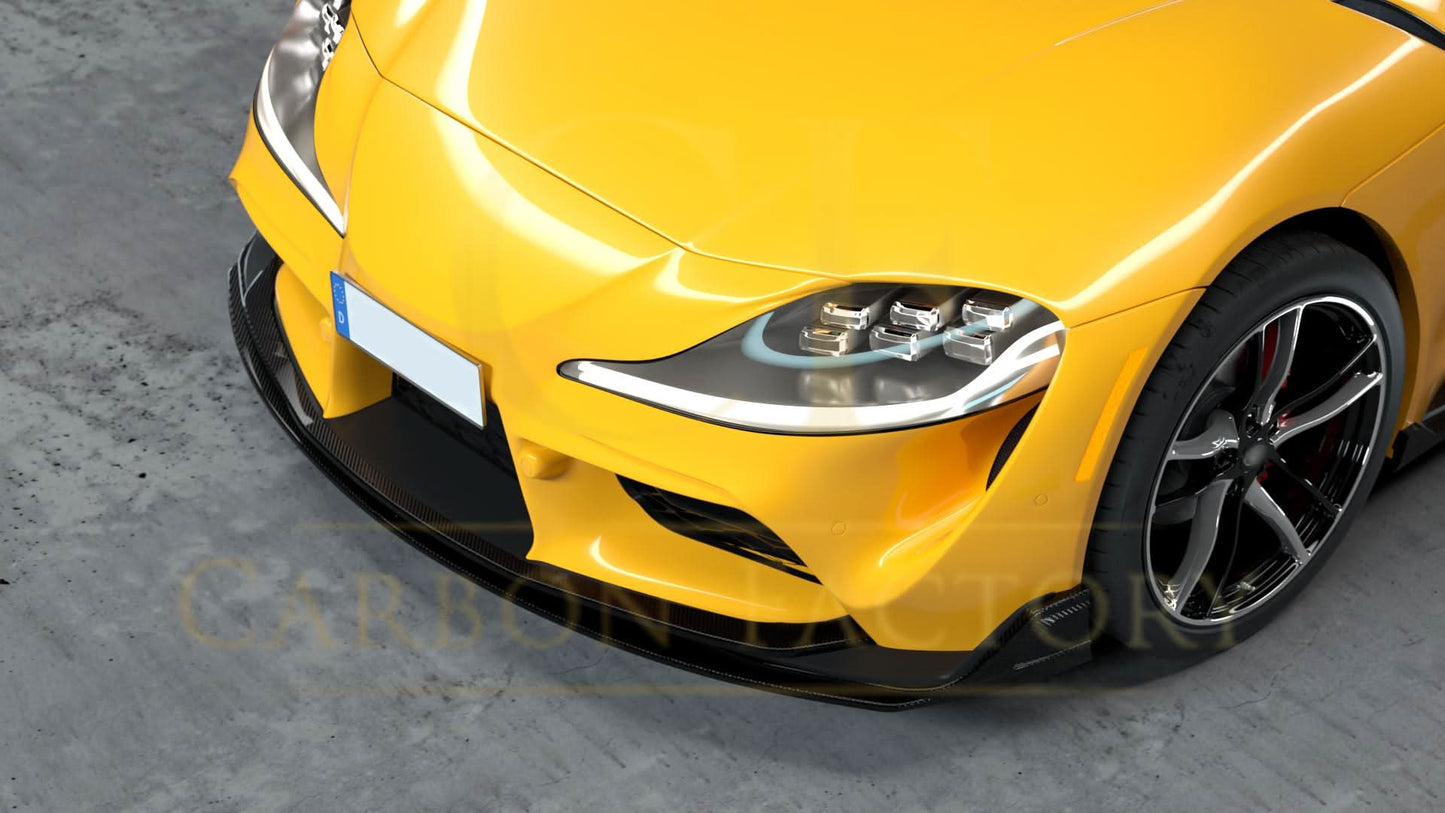 MZ Style Carbon Fibre Front Splitter for Toyota A90 Supra 19-Present - Carbon Factory
