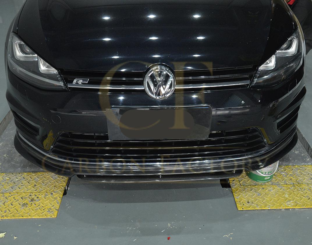 OZ Style Carbon Fibre Front Splitter for VW Golf MK7 R 14-17 - Carbon Factory