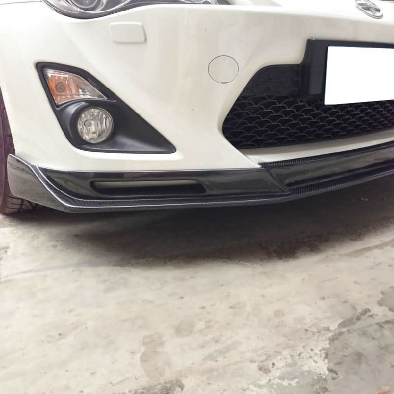 P Style Carbon Fibre Front Splitter for Toyota GT86 13-16 - Carbon Factory