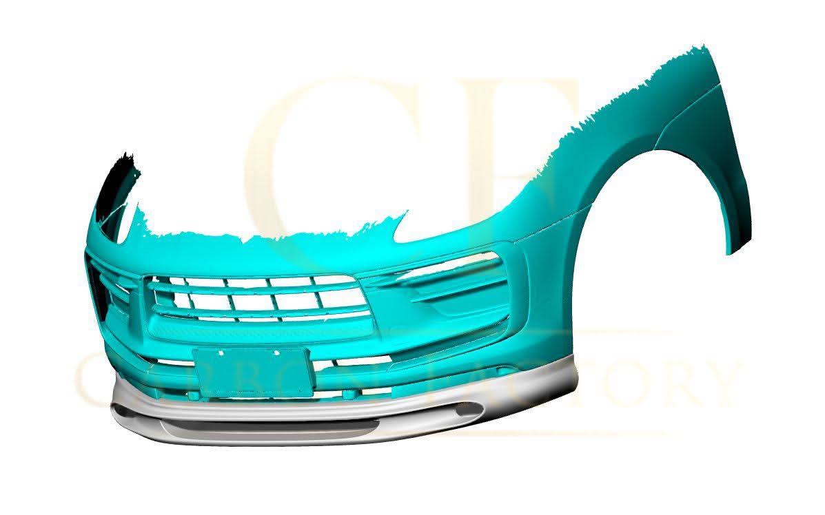 Performance Style Carbon Fibre Front Splitter for Porsche Macan 22-Present - Carbon Factory