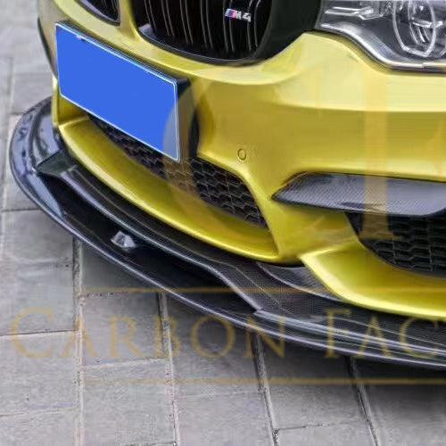 PSM Style Carbon Fibre Front Splitter 2 Pieces for BMW F80 M3 F82 F83 M4 14-20 - Carbon Factory