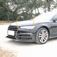R Style Carbon Fibre Front Splitter for Audi C7.5 A6 S Line & S6 15-18 - Carbon Factory
