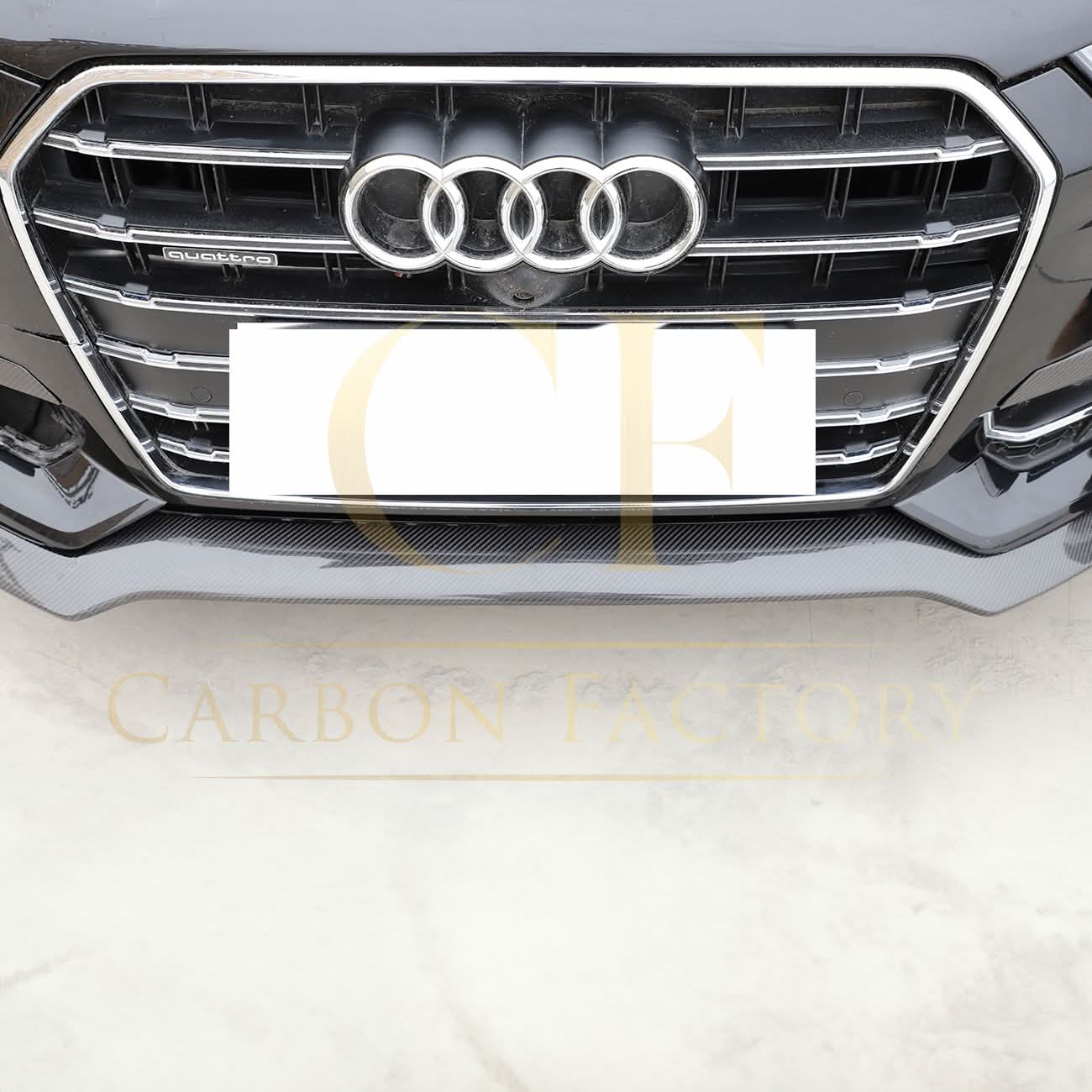 R Style Carbon Fibre Front Splitter for Audi C7.5 A6 S Line & S6 15-18 - Carbon Factory