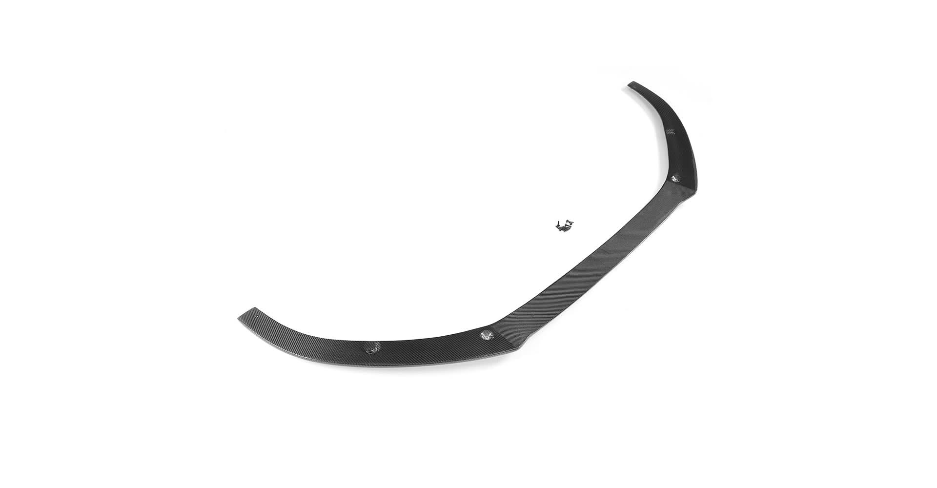 R Style Carbon Fibre Front Splitter for Audi C7.5 A6 S Line & S6 15-18 - Carbon Factory