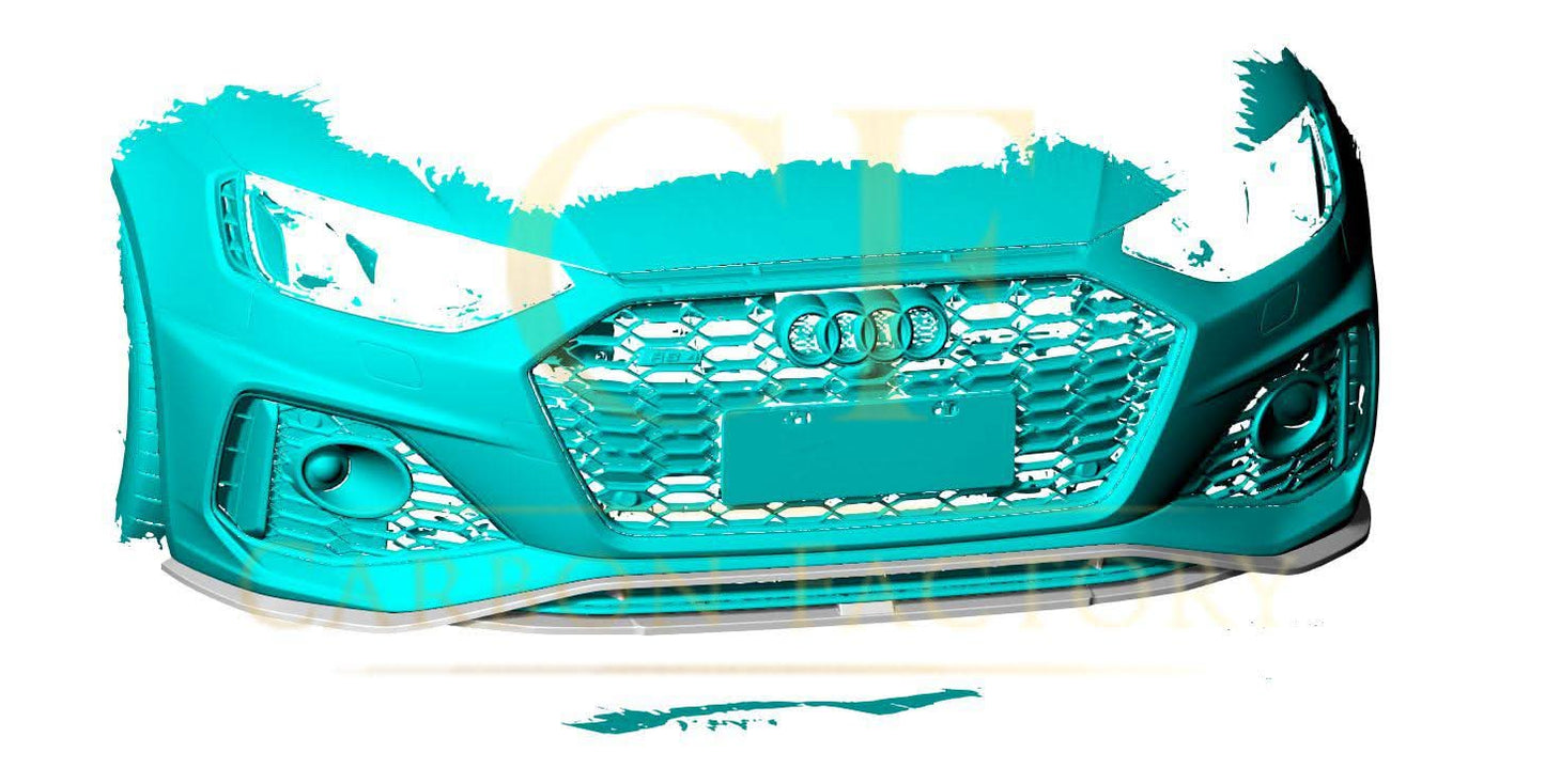 R Style Pre-Preg Carbon Fibre Front Splitter for Audi B9 RS4 18-20 - Carbon Factory