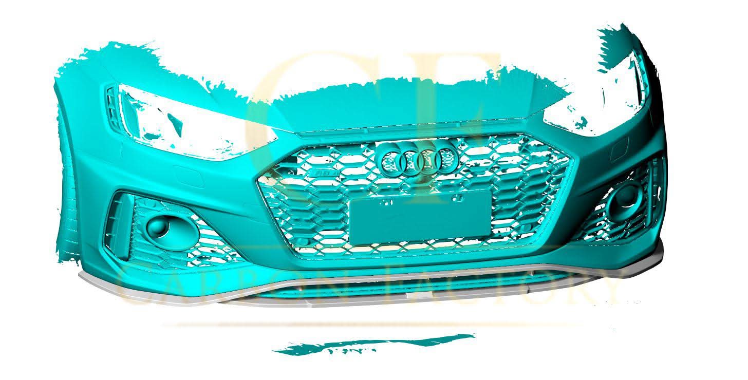 R Style Pre-Preg Carbon Fibre Front Splitter for Audi B9 RS4 18-20 - Carbon Factory