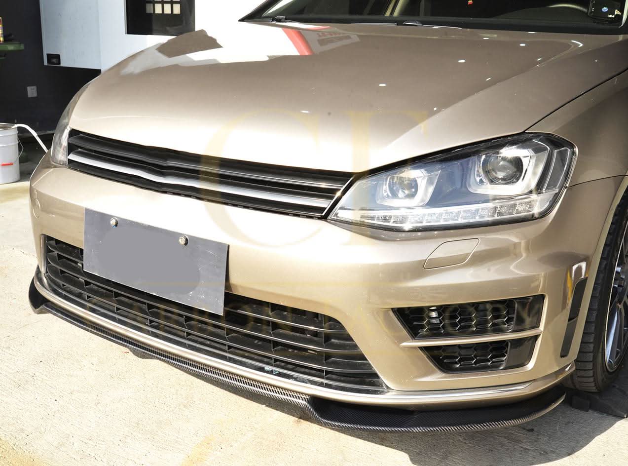 RG Style Carbon Fibre Front Splitter for VW Golf MK7 R 14-17 - Carbon Factory