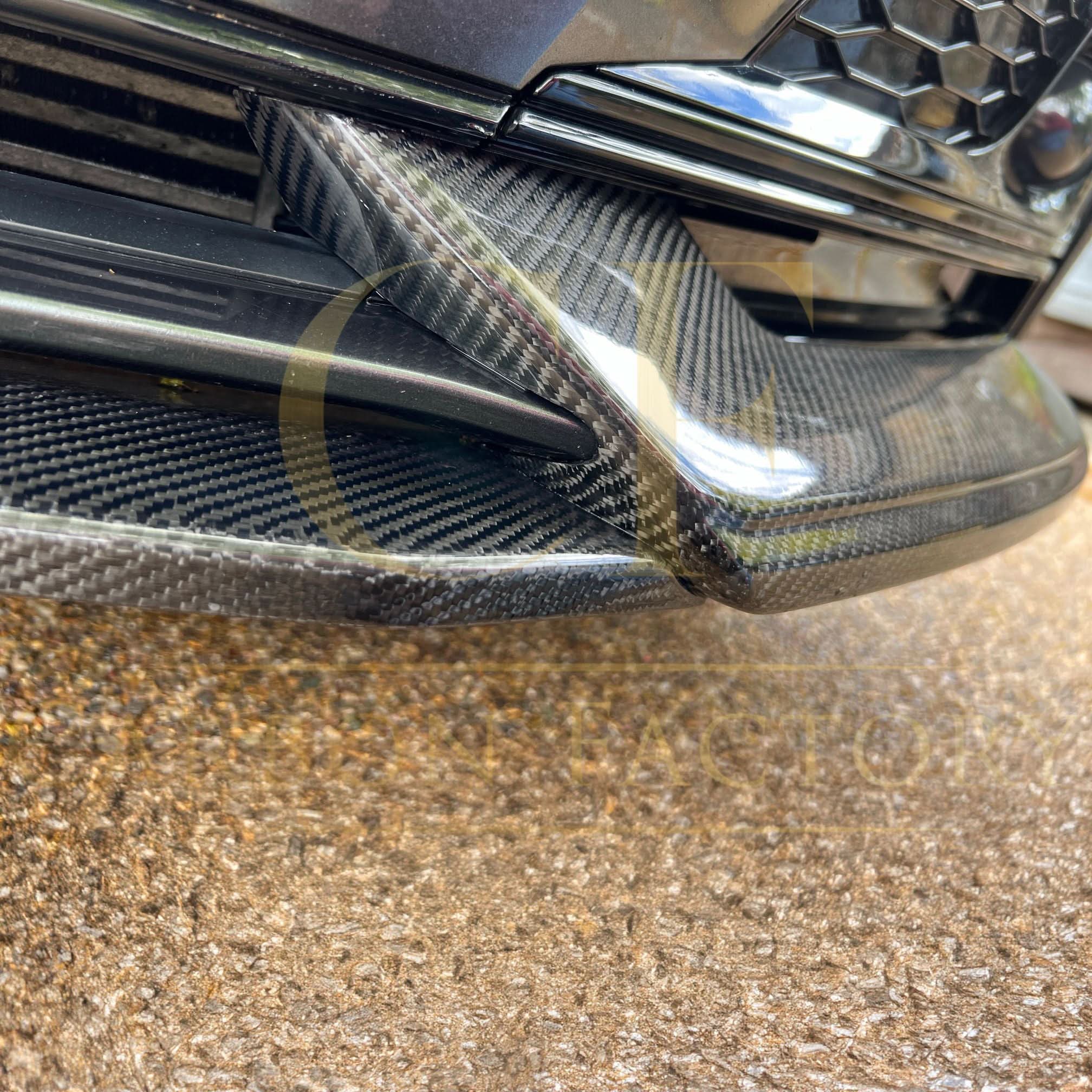 RS Style Carbon Fibre Front Splitter for Audi B9 A5 S Line & S5 17-19 - Carbon Factory