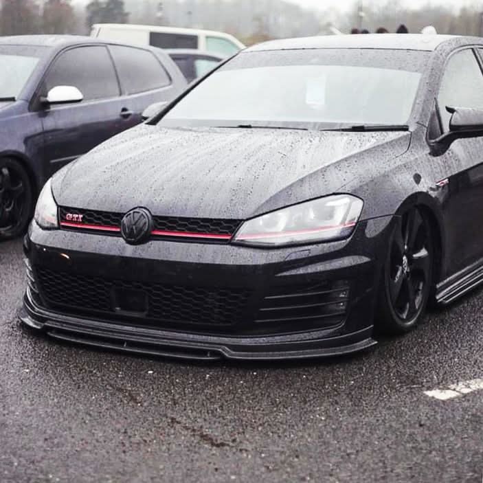 RZ Style Carbon Fibre Front Splitter for VW Golf MK7 GTI 14-17 - Carbon Factory