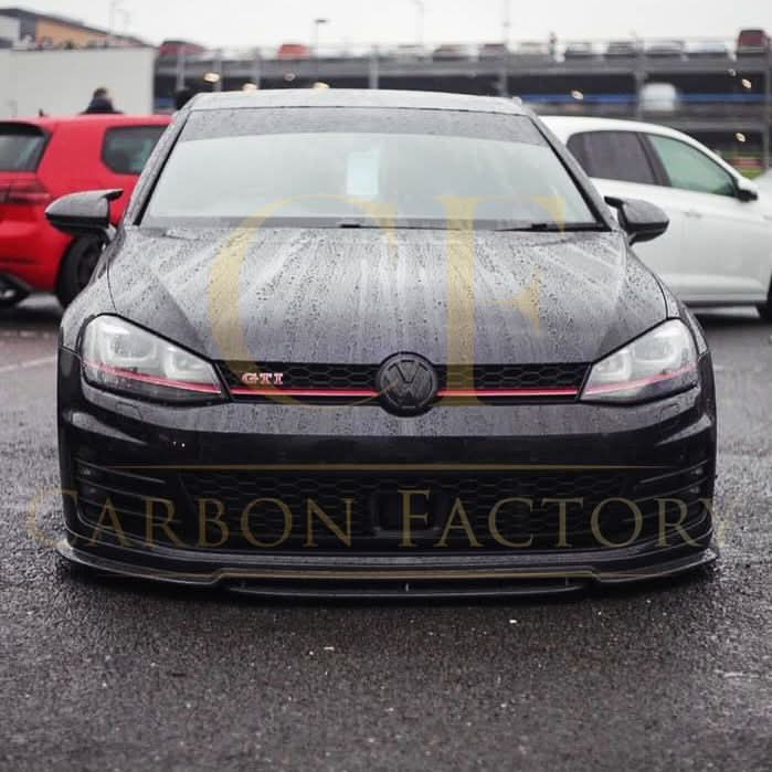 RZ Style Carbon Fibre Front Splitter for VW Golf MK7 GTI 14-17 - Carbon Factory