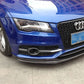 V Style Carbon Fibre Front Splitter for Audi 4G A7 S Line S7 10-18 - Carbon Factory