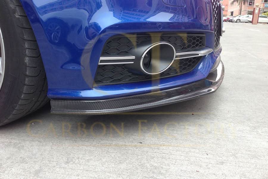 V Style Carbon Fibre Front Splitter for Audi 4G A7 S Line S7 10-18 - Carbon Factory