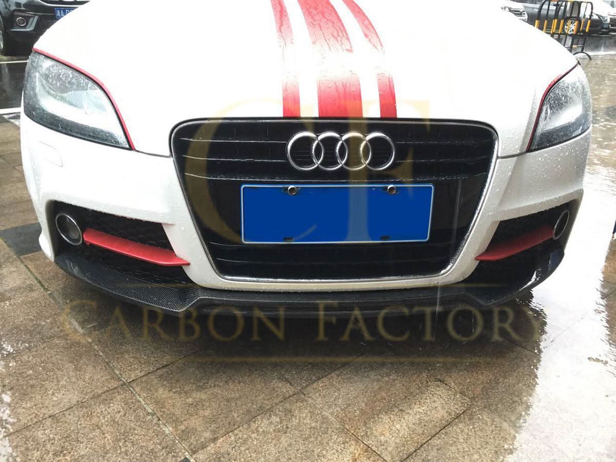 V Style Carbon Fibre Front Splitter for Audi 8J TT TTS MK2 07-14 - Carbon Factory