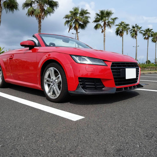 V Style Carbon Fibre Front Splitter for Audi 8S TT MK3 15-18 - Carbon Factory