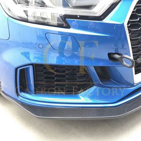 V Style Carbon Fibre Front Splitter for Audi 8V RS3 Saloon 17-20 - Carbon Factory