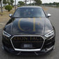 V Style Carbon Fibre Front Splitter for Audi 8V RS3 Saloon 17-20 - Carbon Factory