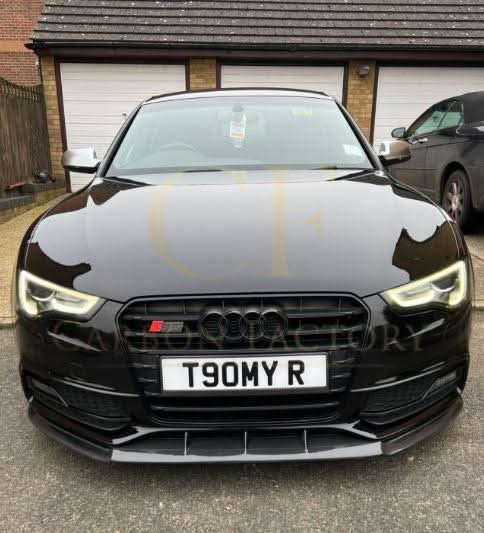 V Style Carbon Fibre Front Splitter for Audi B8.5 S5 A5 S Line 11-16 - Carbon Factory