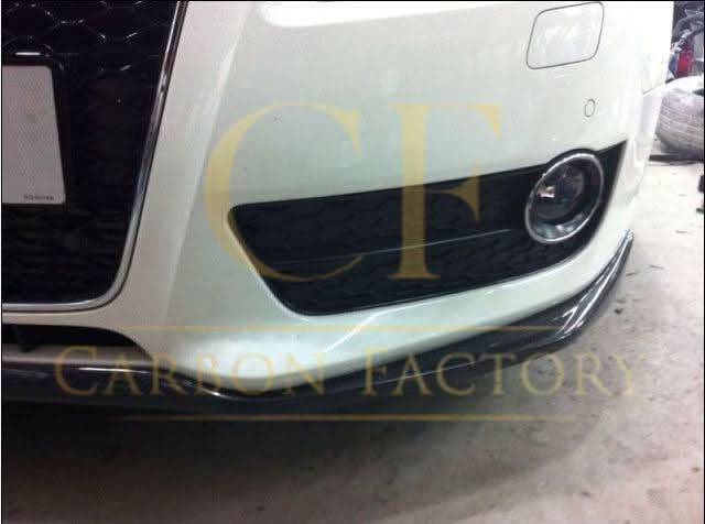V Style Carbon Fibre Front Splitter for Audi B8 A5 Non S-Line 07-10 - Carbon Factory