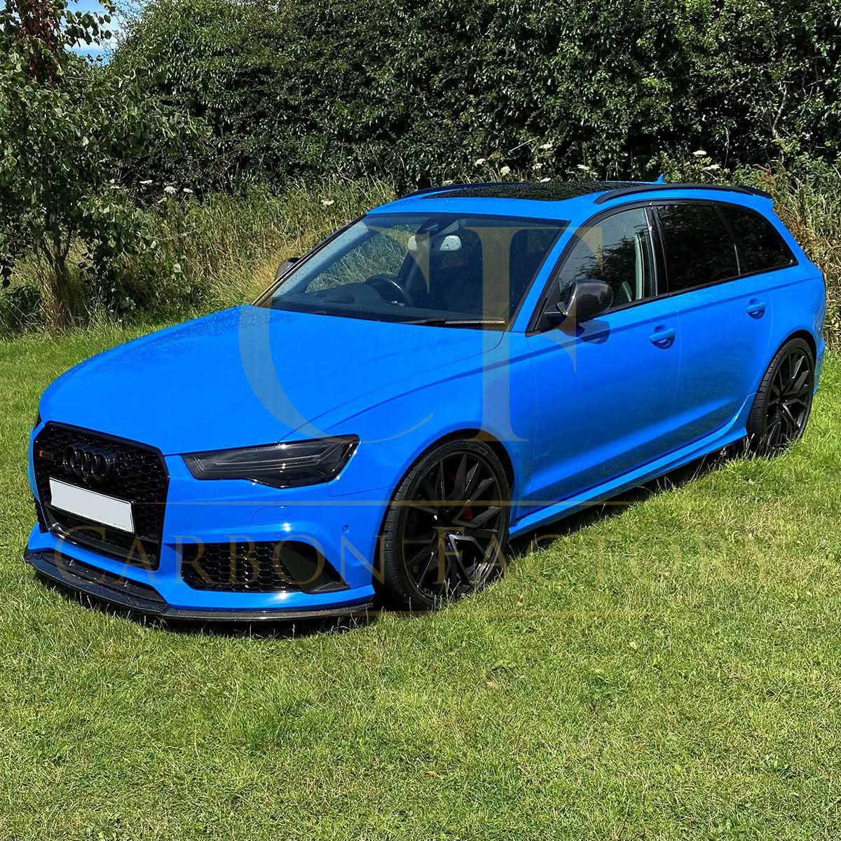 V Style Carbon Fibre Front Splitter for Audi C7 RS6 13-18 - Carbon Factory