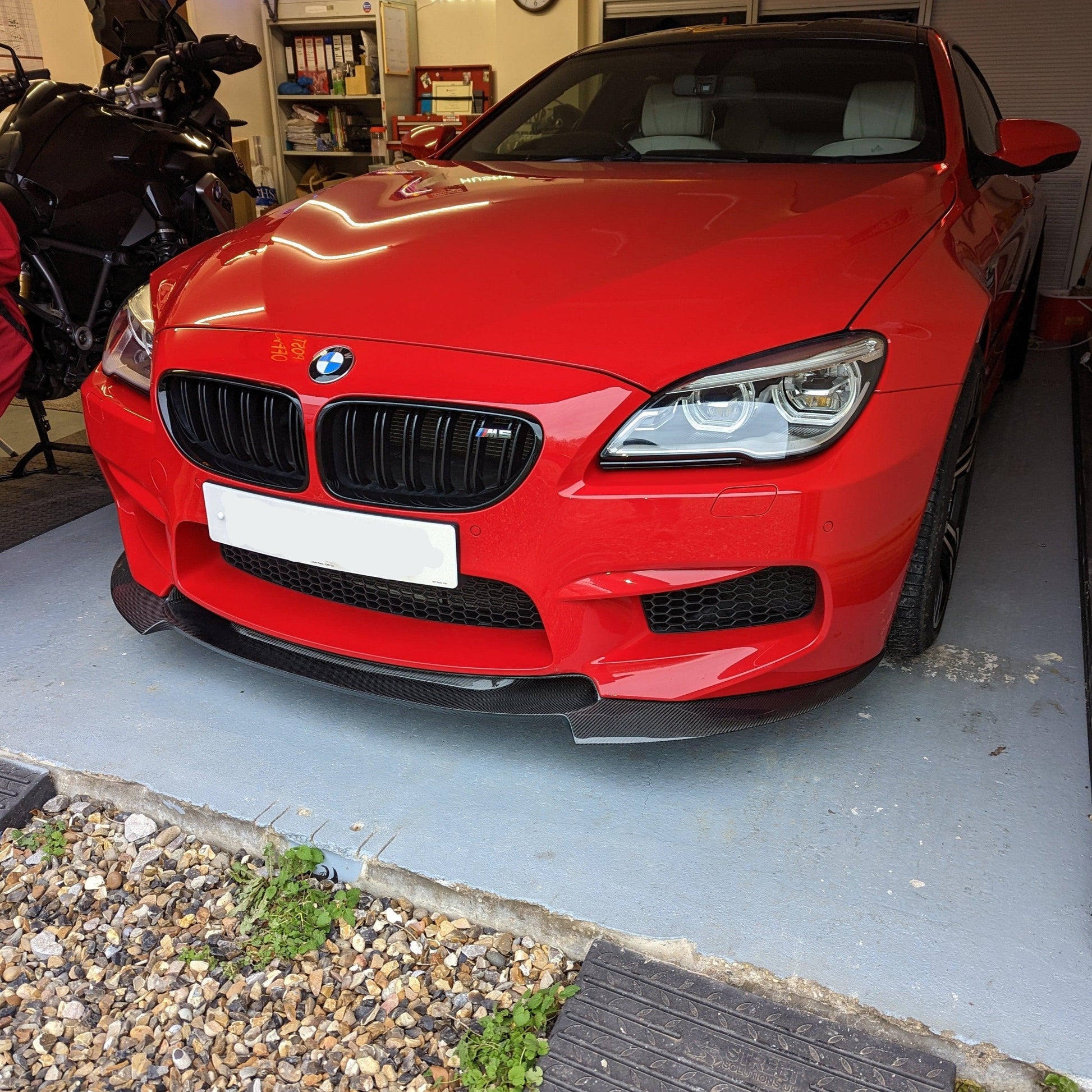V Style Carbon Fibre Front Splitter for BMW F06 F12 F13 M6 11-18 - Carbon Factory