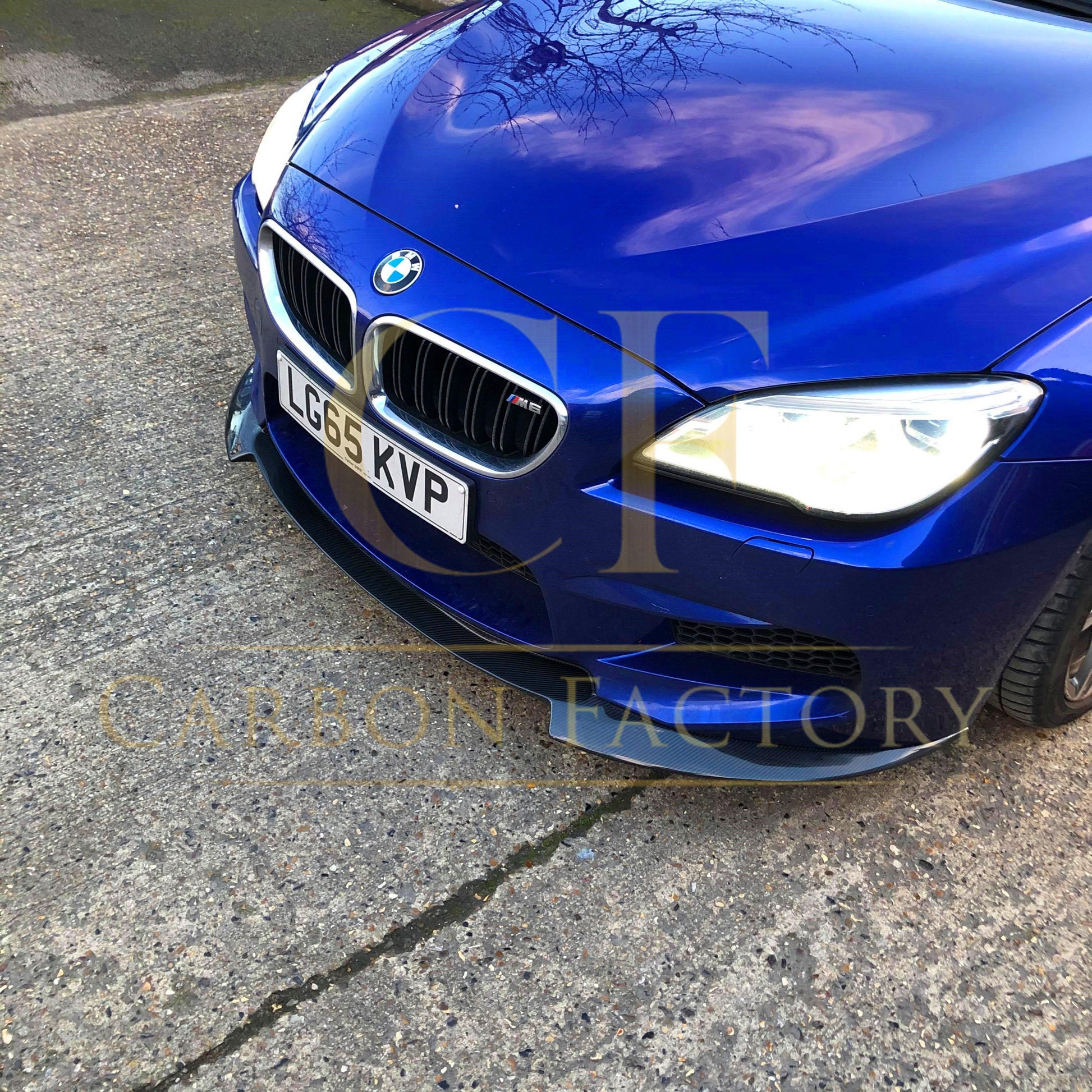V Style Carbon Fibre Front Splitter for BMW F06 F12 F13 M6 11-18 - Carbon Factory