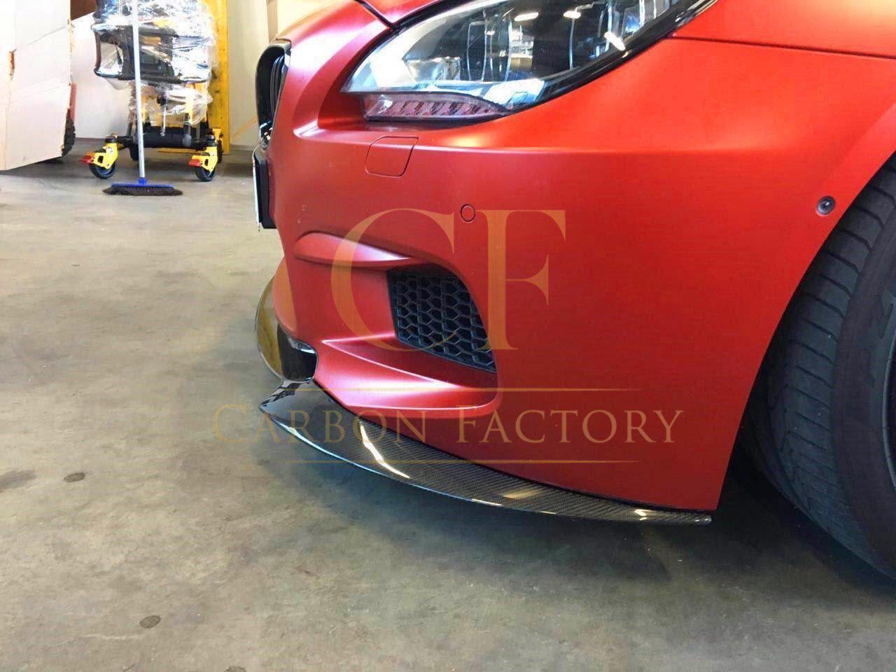 V Style Carbon Fibre Front Splitter for BMW F06 F12 F13 M6 11-18 - Carbon Factory